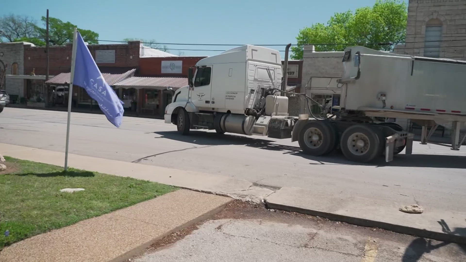 City leaders in Glen Rose are urging TxDOT to move faster on plans to force 18-wheelers that drive through the tourist town's main square to take new routes.