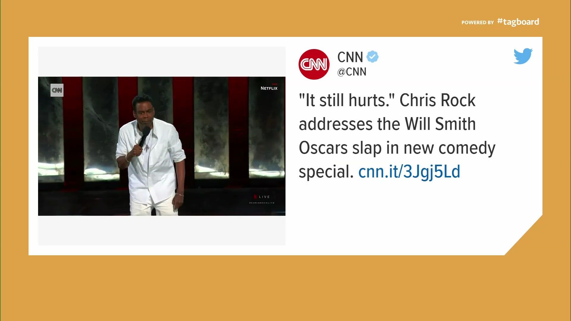 The 58-year-old comedian on Saturday night performed his first stand-up special since last year’s Oscars.