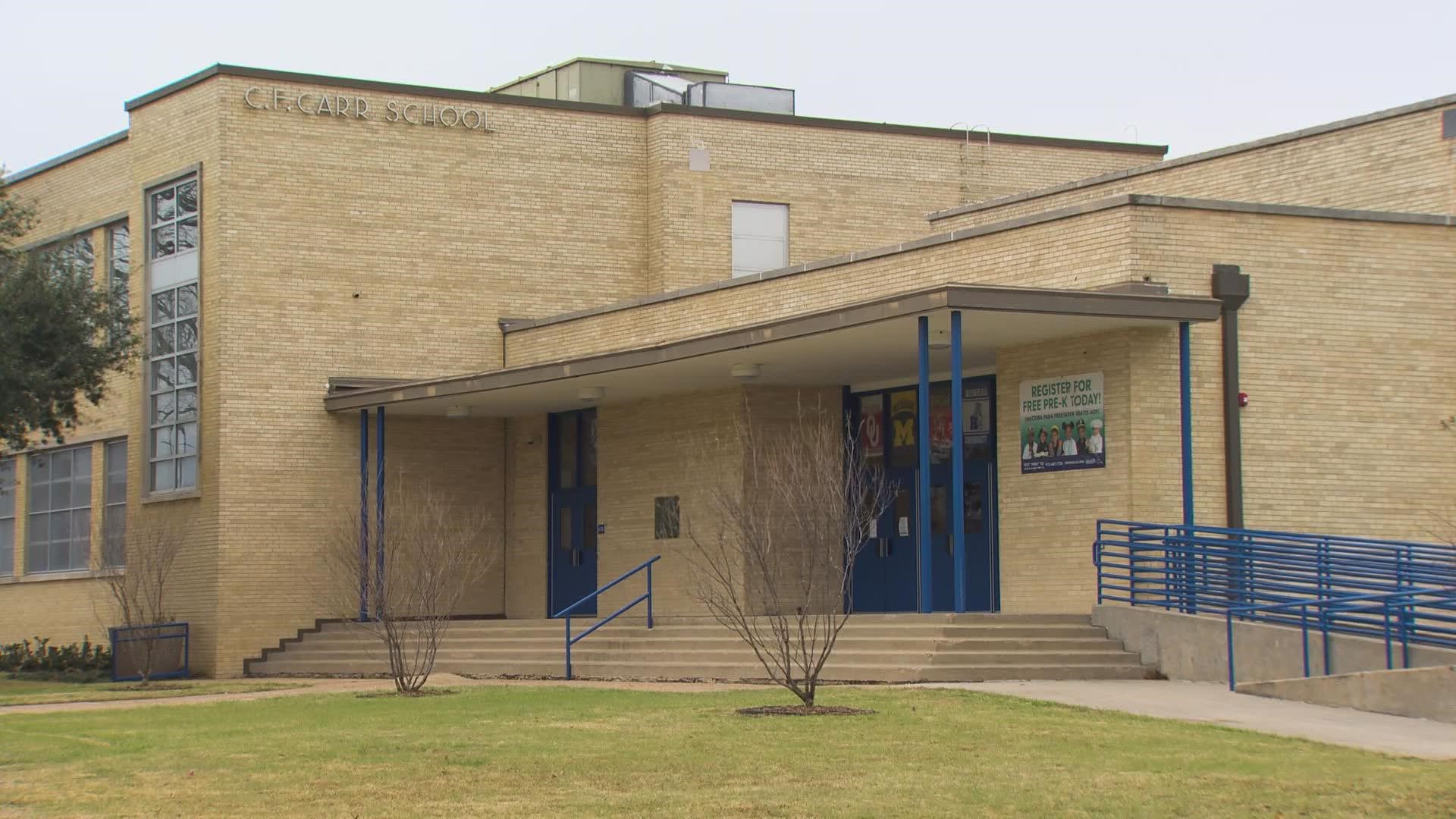 Dallas ISD's C.F. Carr Elementary will receive $16M in renovations and resources, as part of funding approved in 2020 bond initiative.