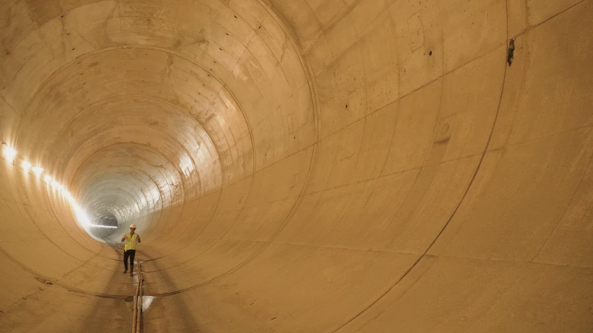 The drainage tunnel will help manage stormwater for a third of the city and protect hundreds of homes and businesses currently at risk of flooding.