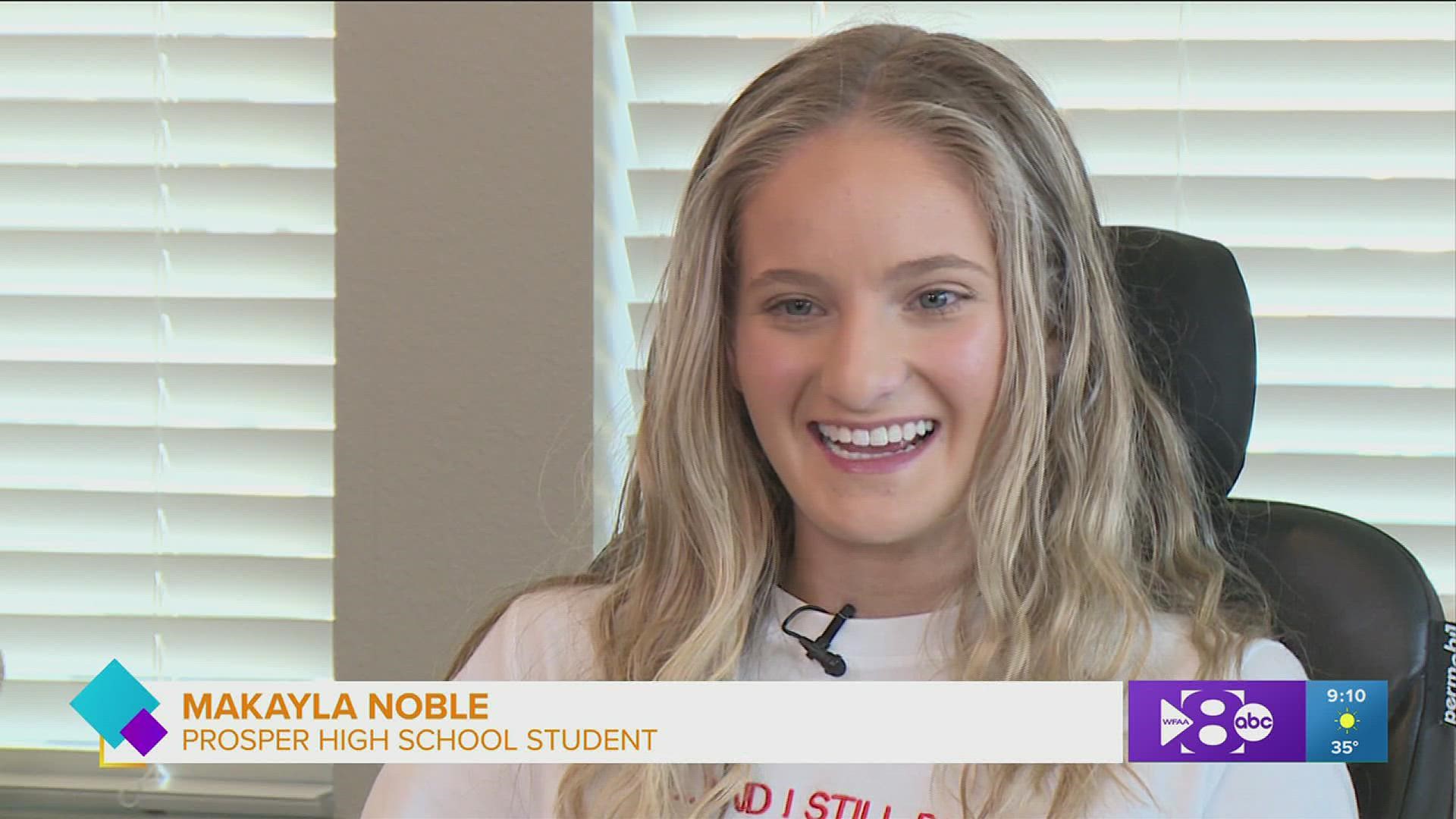 Meet Makayla Noble - a cheerleader in Prosper who was paralyzed in an accident, and has since defied the odds, while inspiring people along the way.