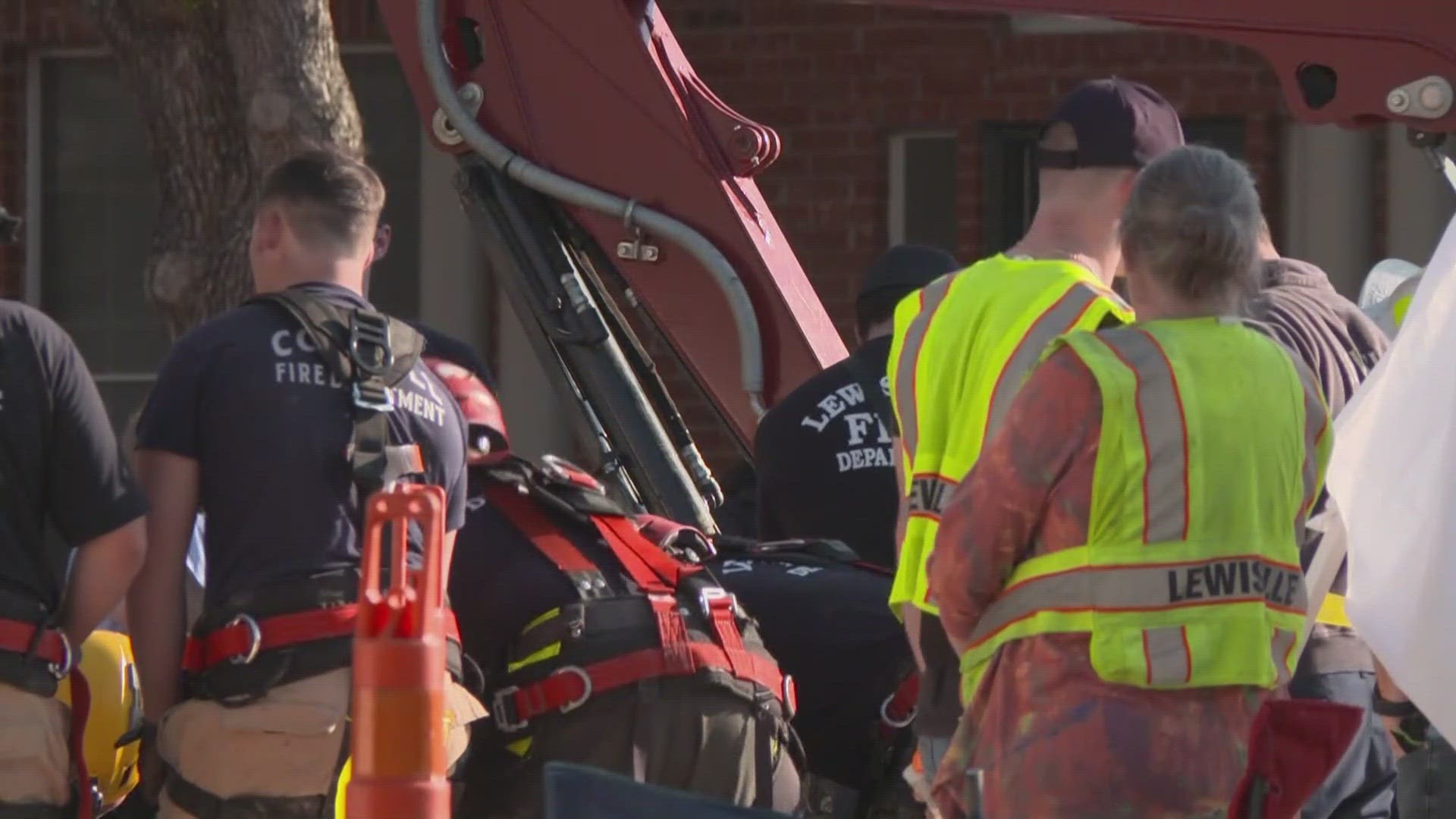 On Friday, WFAA learned a worker who was trapped inside a collapsed trench had died.