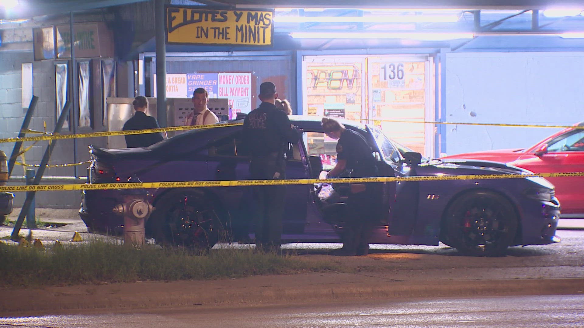 The shooting occured outside a convienence store overnight in Dallas.