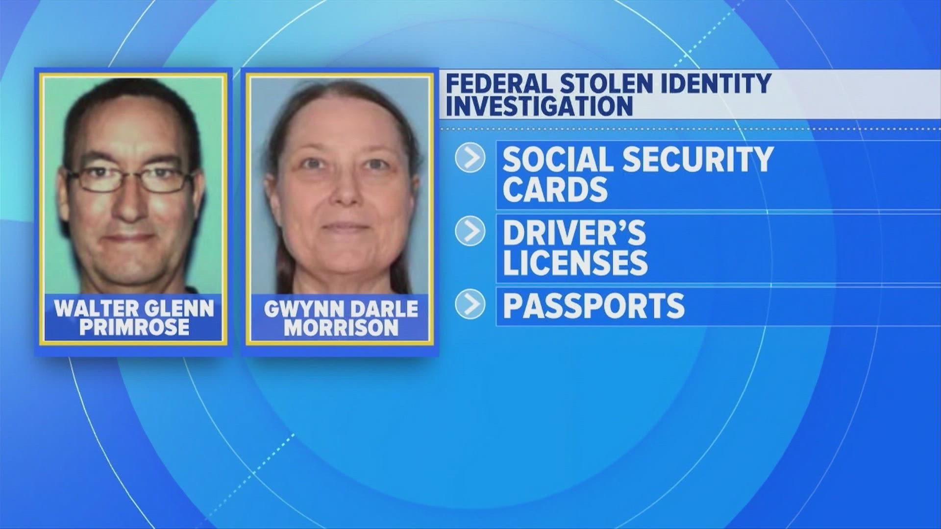 They're accused of fraudulently obtaining passports and identities.