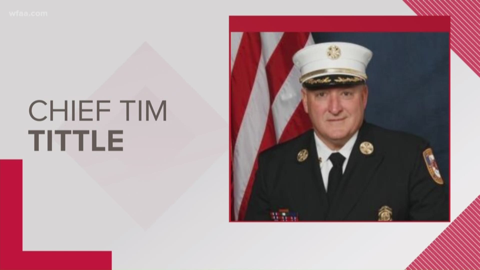 Chief Tim Tittle had worked for the Lewisville Fire Department for more than 40 years.
