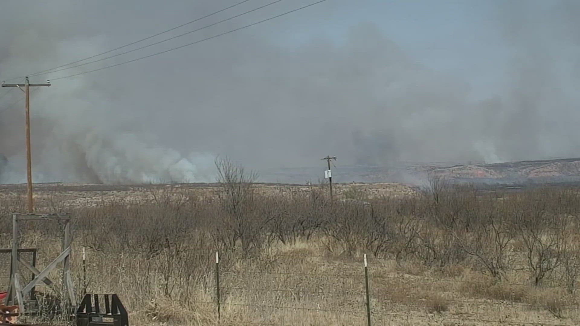 Crews work to contain a wildfire in the Texas panhandle, officials say ...