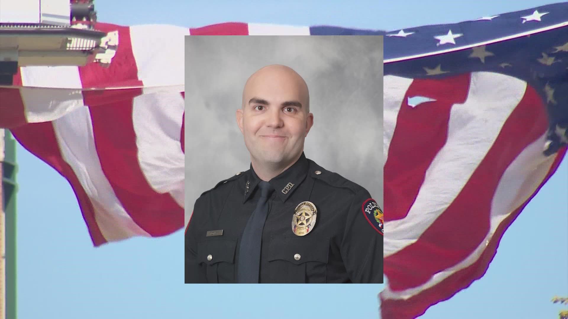 Carrollton Police Officer Steve Nothem has been laid to rest in Celina, nine days after he was hit and killed during a DWI traffic investigation.