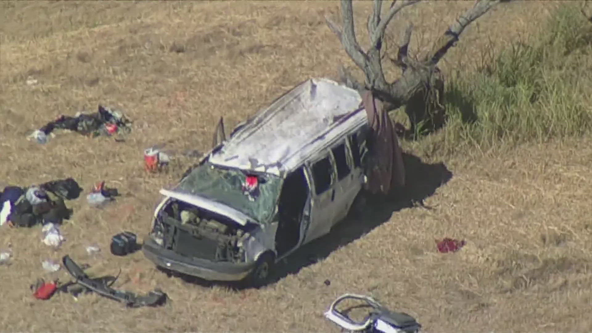 The crash happened at U.S. Highway 287 and FM 1655, Wise County EMS Chief Randall Preuninger told WFAA, where vehicle rolled over.