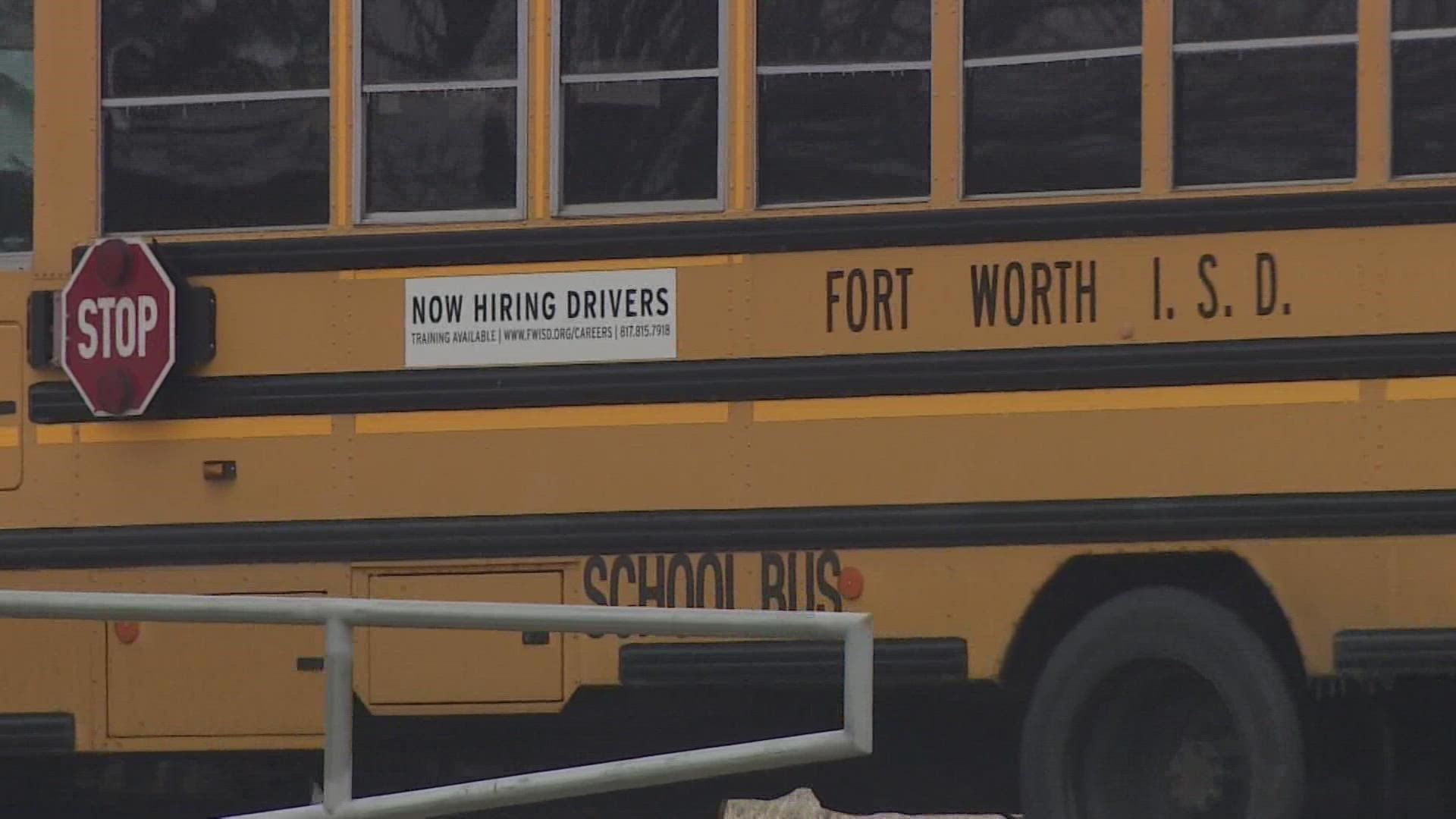 Fort Worth ISD canceled classes on Thursday but said they will resume a regular schedule on Friday.