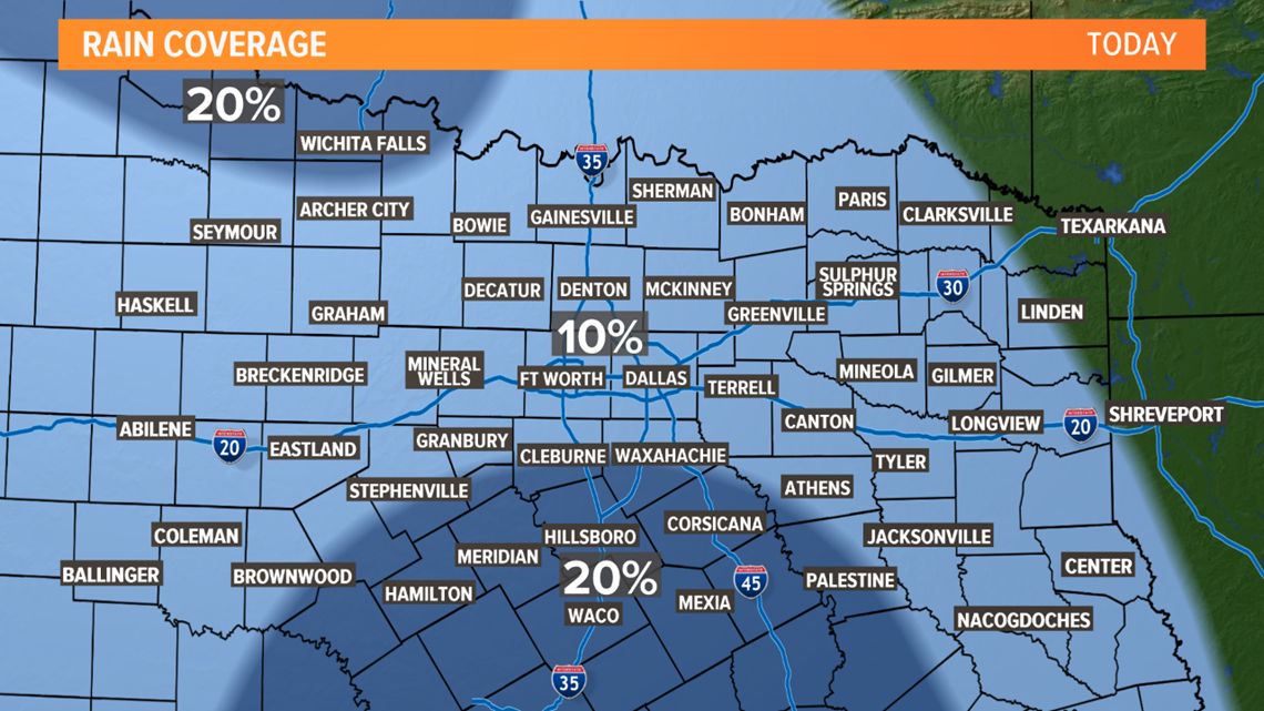 Spotty rain for now, but widespread rain returns this weekend | wfaa.com
