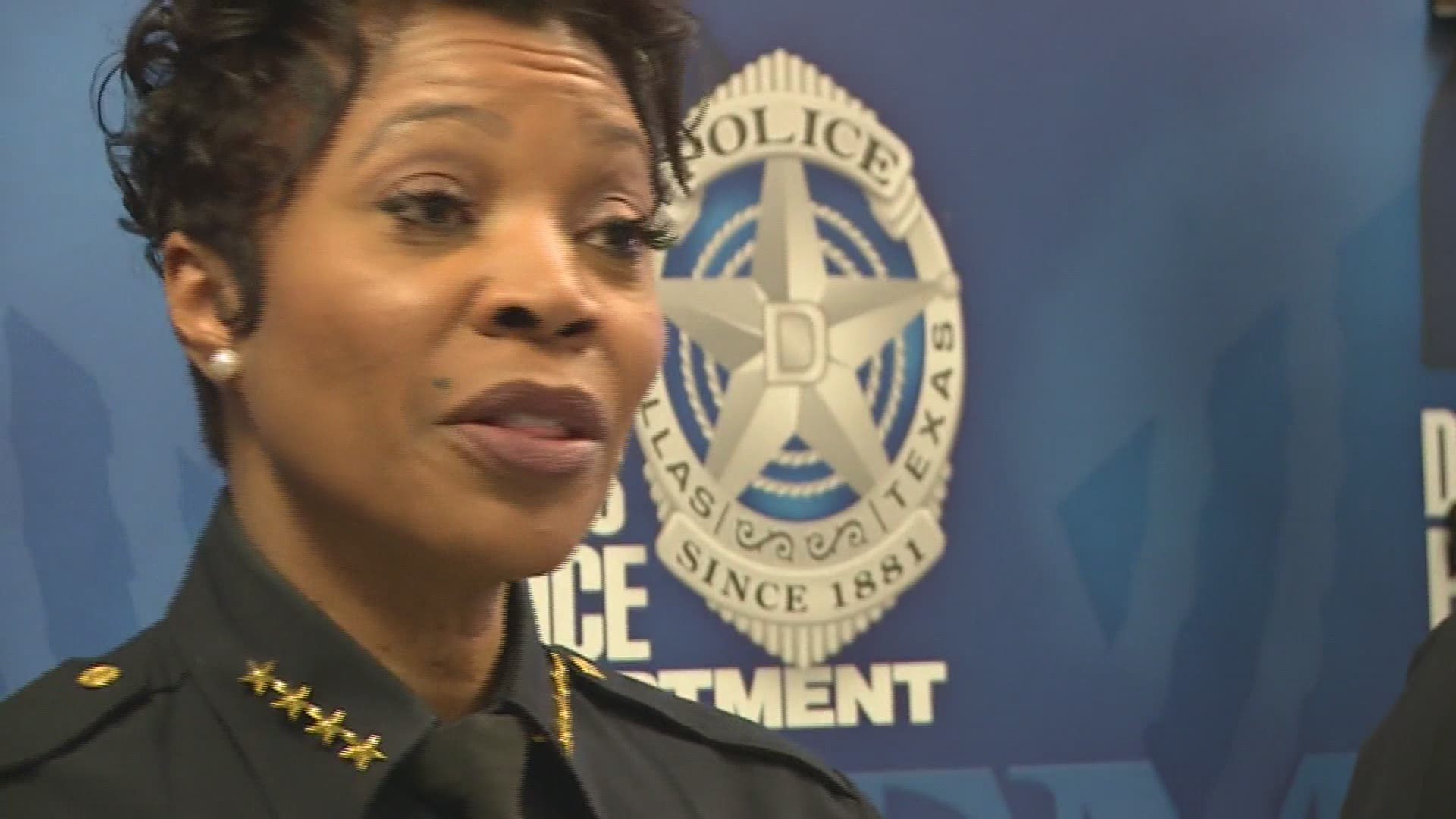 Dallas Police Chief Renee Hall became visibly upset as she told the room "this s*** has to STOP," while speaking about the shooting death of 1-year-old Rory Norman