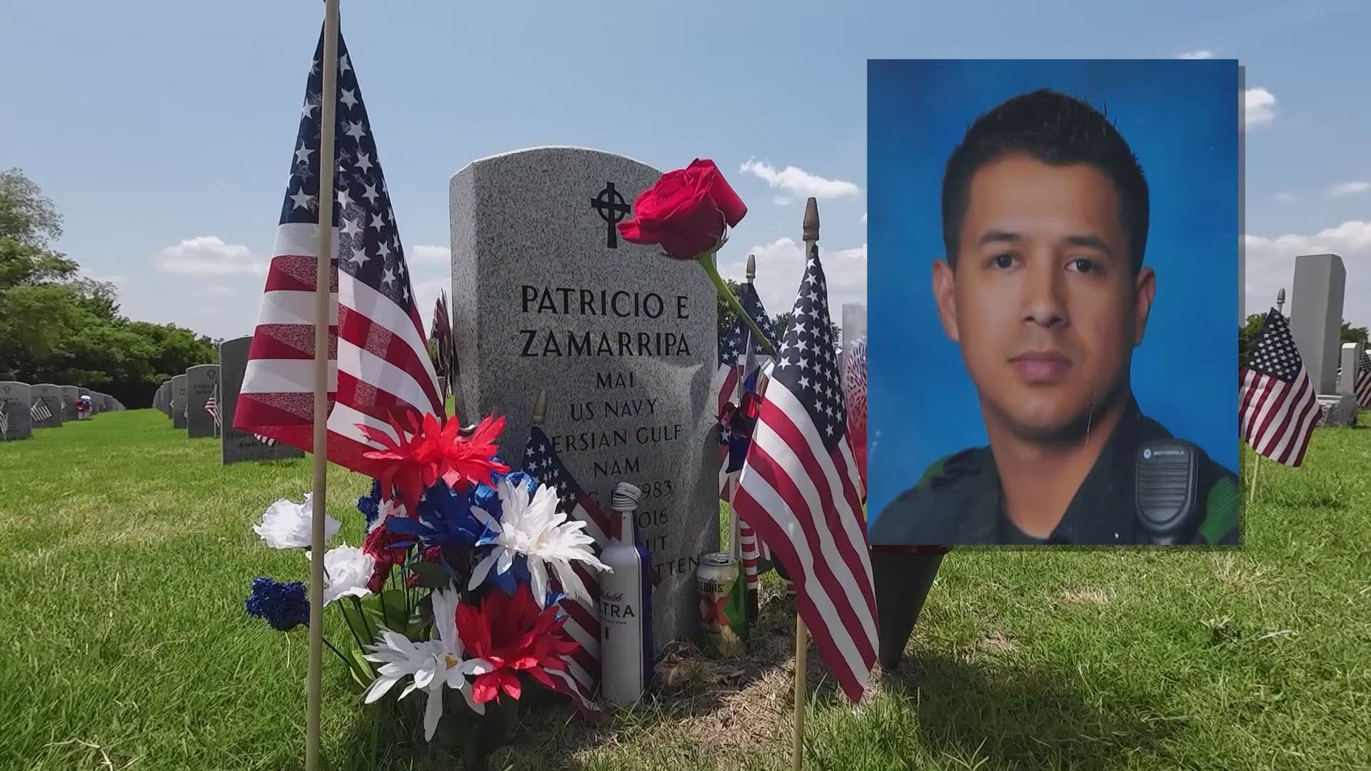 "He loved his country, and he loved his city and he gave his life," said Valerie Zamarippa, whose son Dallas police officer Patrick Zamarippa, was killed in ambush.