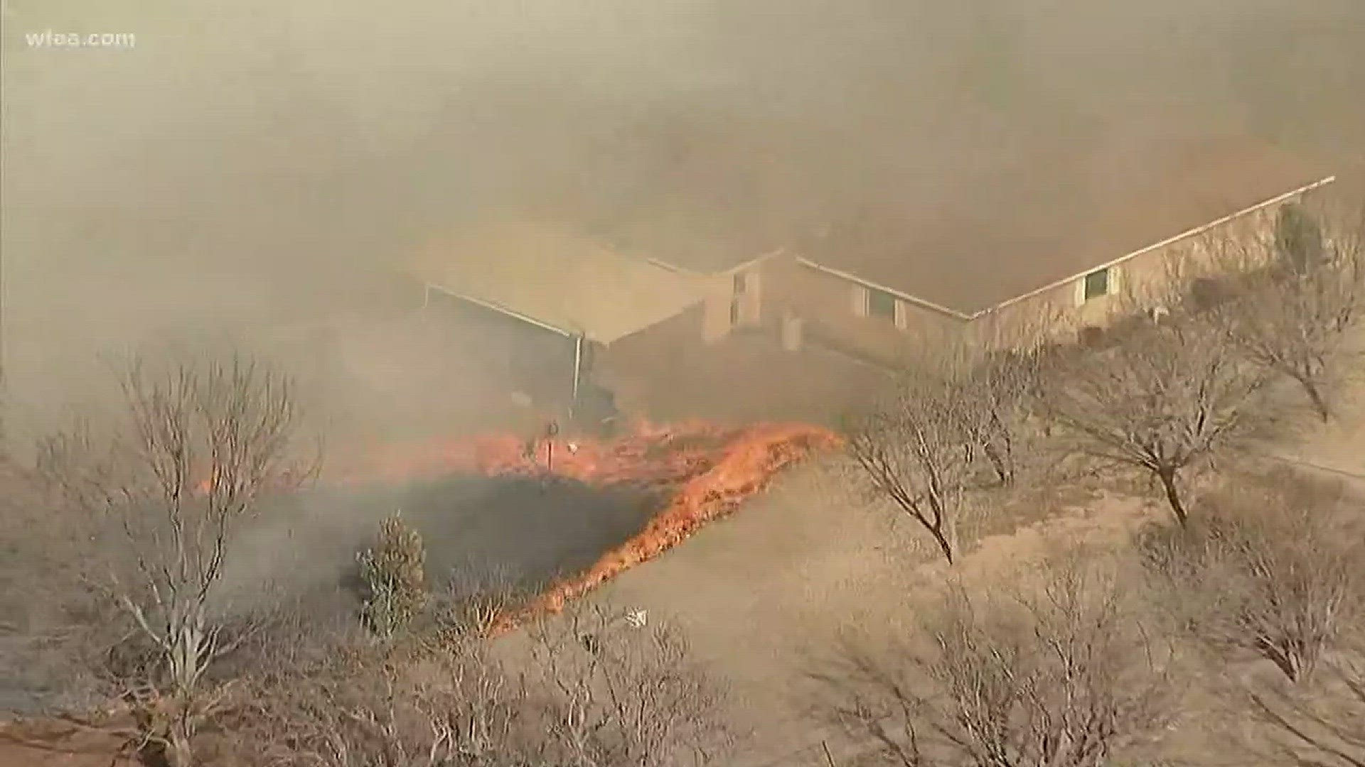 A massive fire in Parker County grew to 1,000 acres.