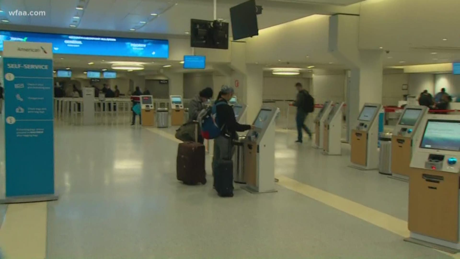 Dallas Love Field and DFW Airport rank first and second, respectively, for flight cancellations on Friday.