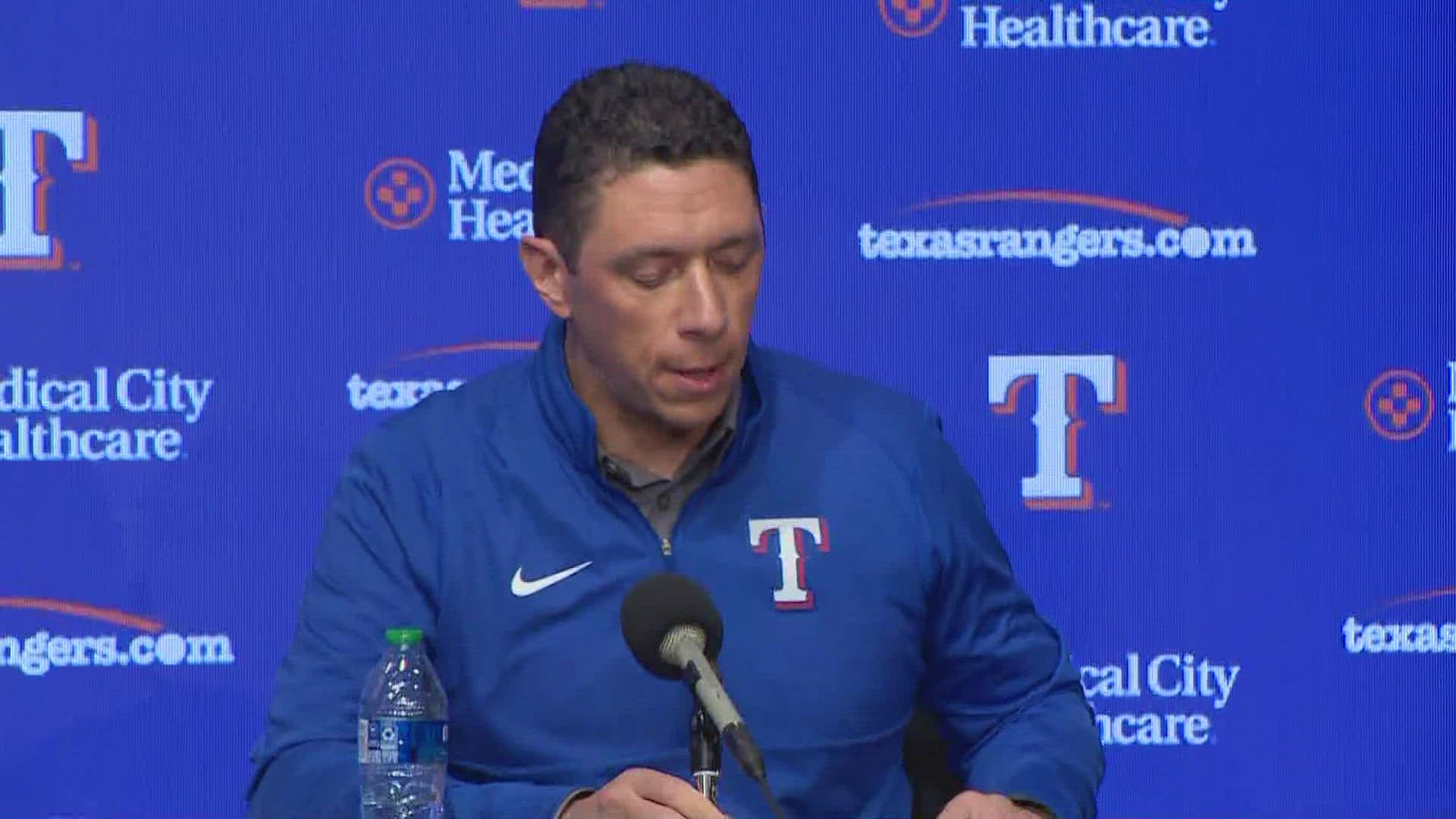 Jon Daniels joined the Rangers as the youngest general manager in baseball history as a 28-year-old in 2006.