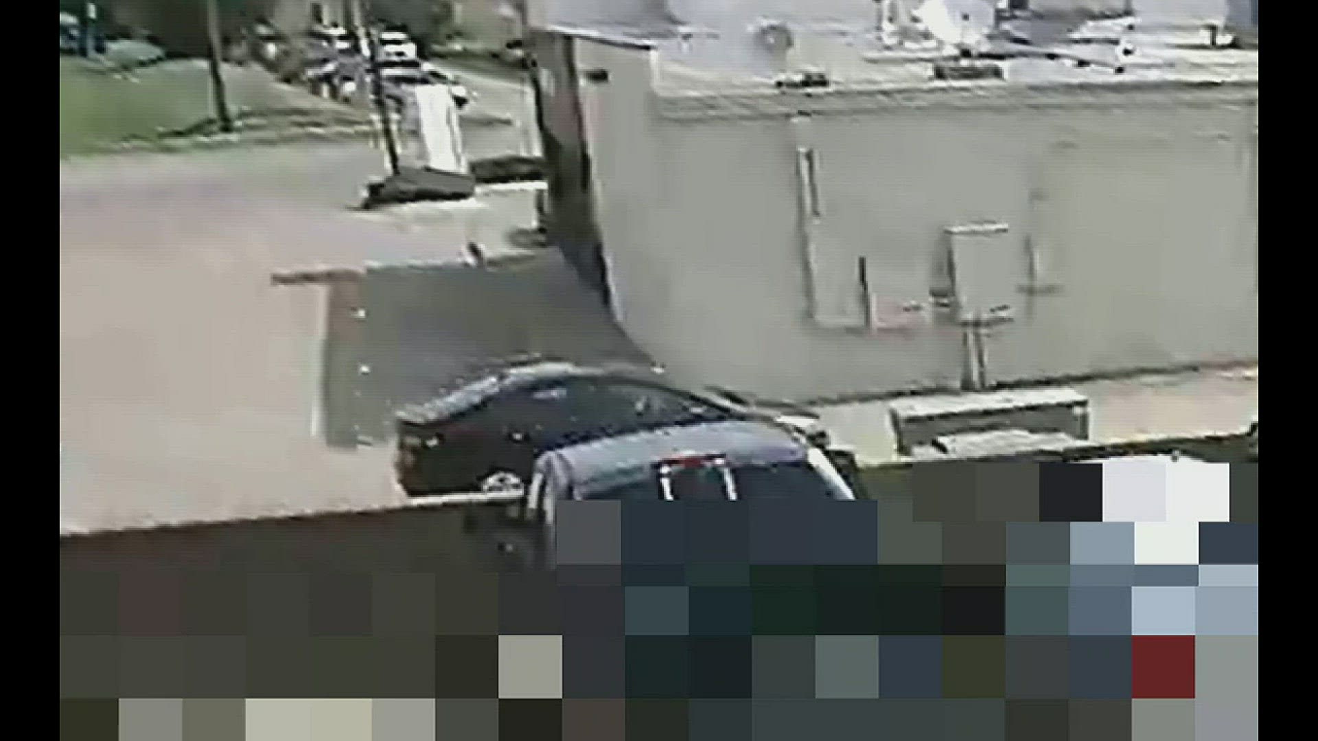 The video shows the vehicle driving behind a row of businesses where a Garland child was sexually assaulted, police said.