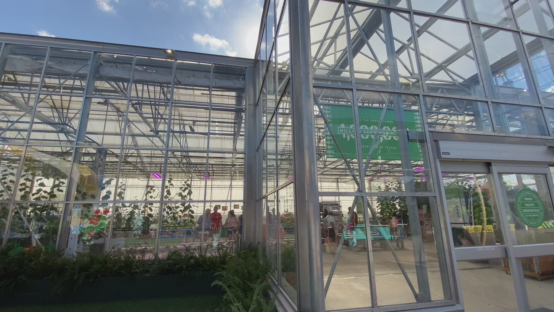 Behind the scenes during WFAA's visit to the Greenhouse at the State Fair of Texas.
