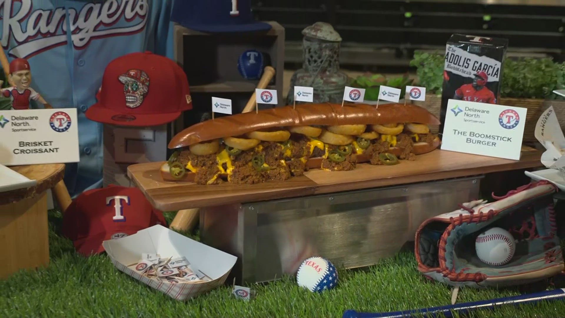 Texas Rangers new concession food: The Boomstick is now a burger