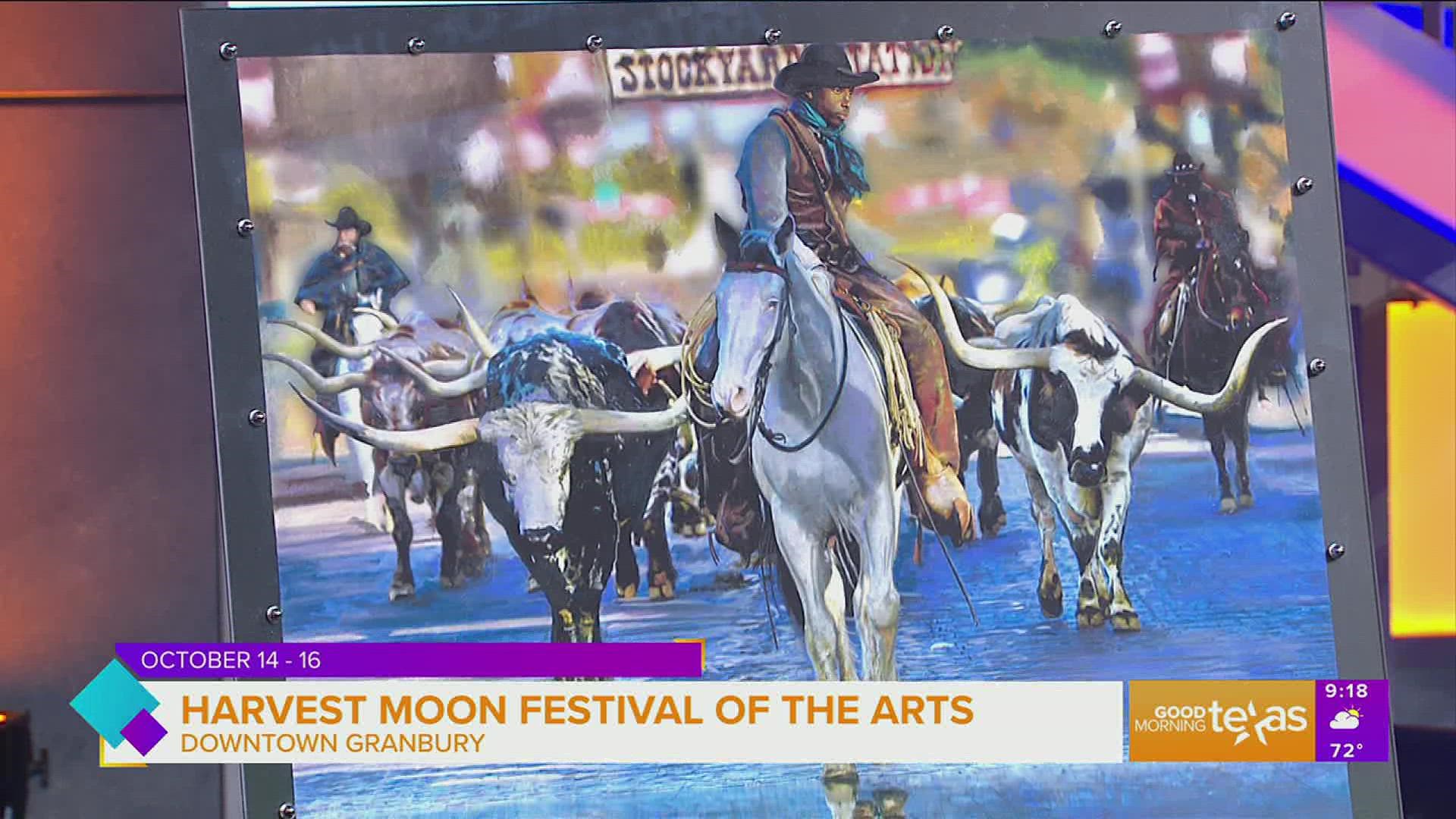 Harvest Moon Festival of the Arts in downtown Granbury