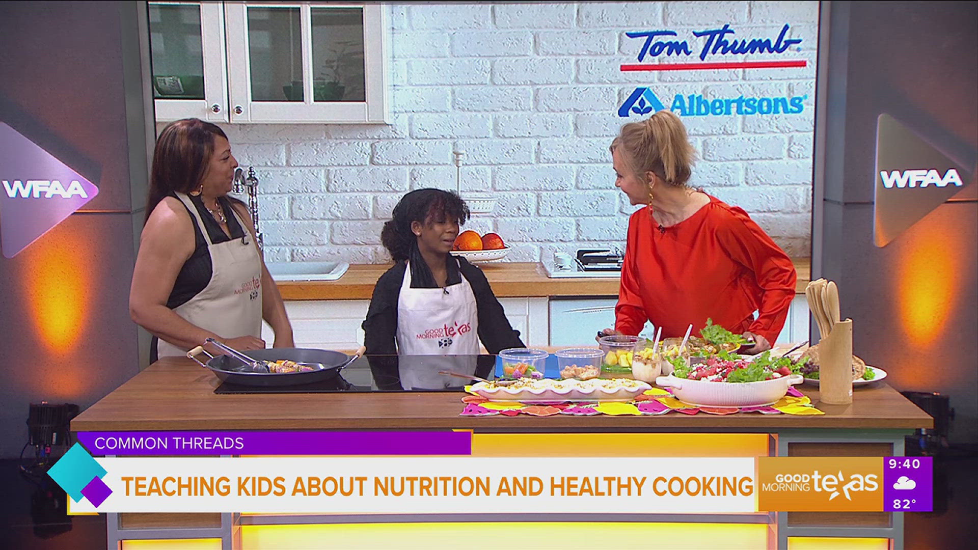 Common Threads Chef Instructor Sakina Jackson and student Kamryn Mackey tell us more about their healthy eating programs and how to make a nutritious dish.