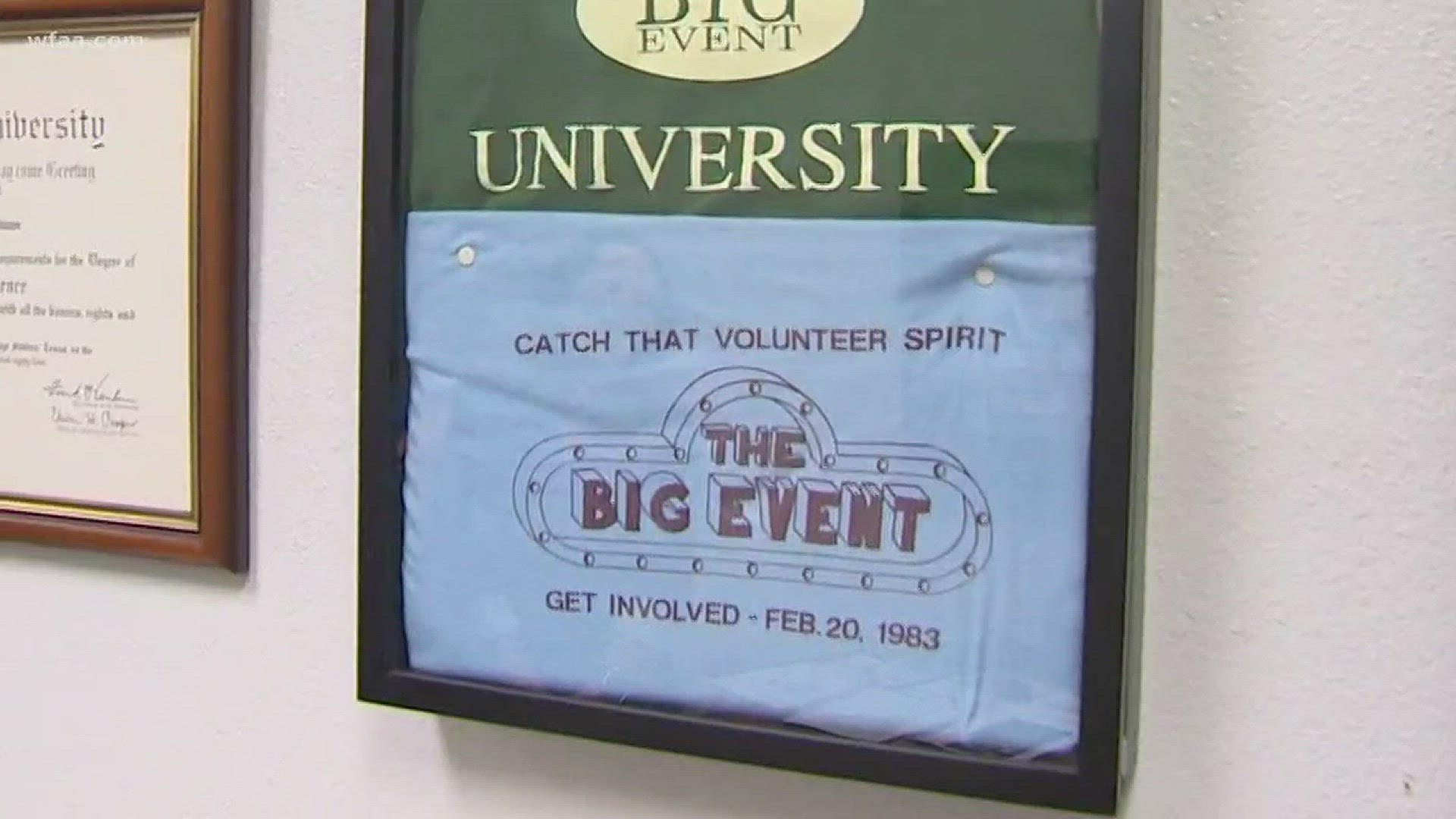 "The Big Event" was founded at Texas A&M in 1983.