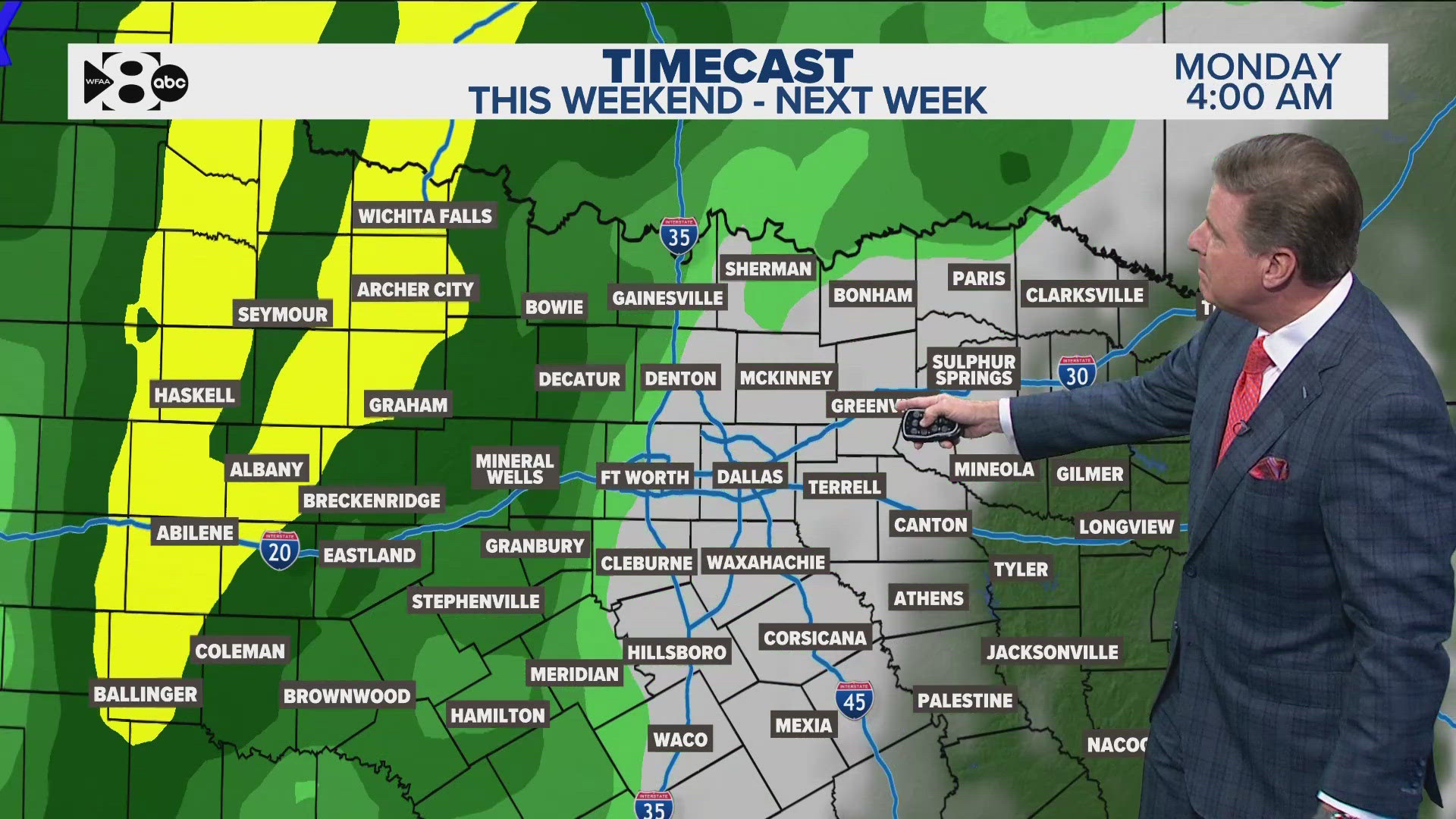 Here's the latest look at your Dallas-Fort Worth forecast