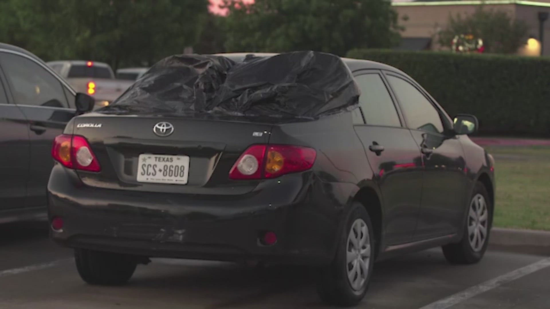 Residents across North Texas reported damage to vehicles and homes after severe storms Sunday, June 11.