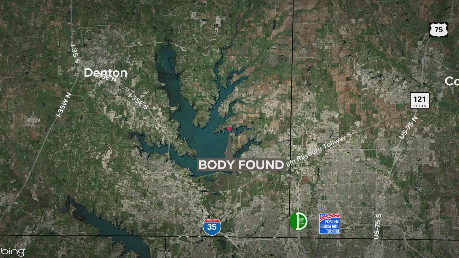 The body was found along the shoreline of the lake.
