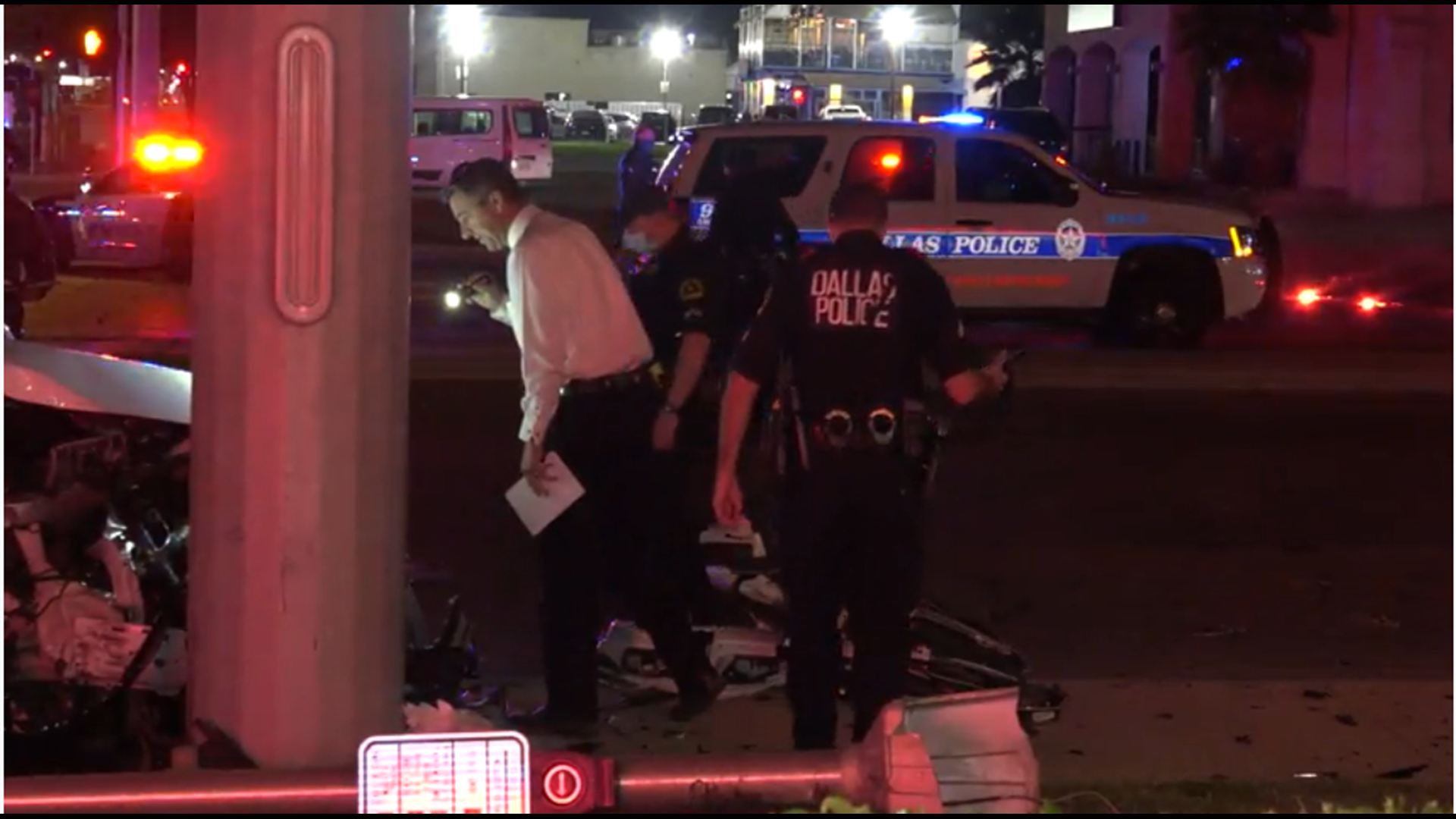 Two officers injured in crash with suspected drunk driver, Dallas ...