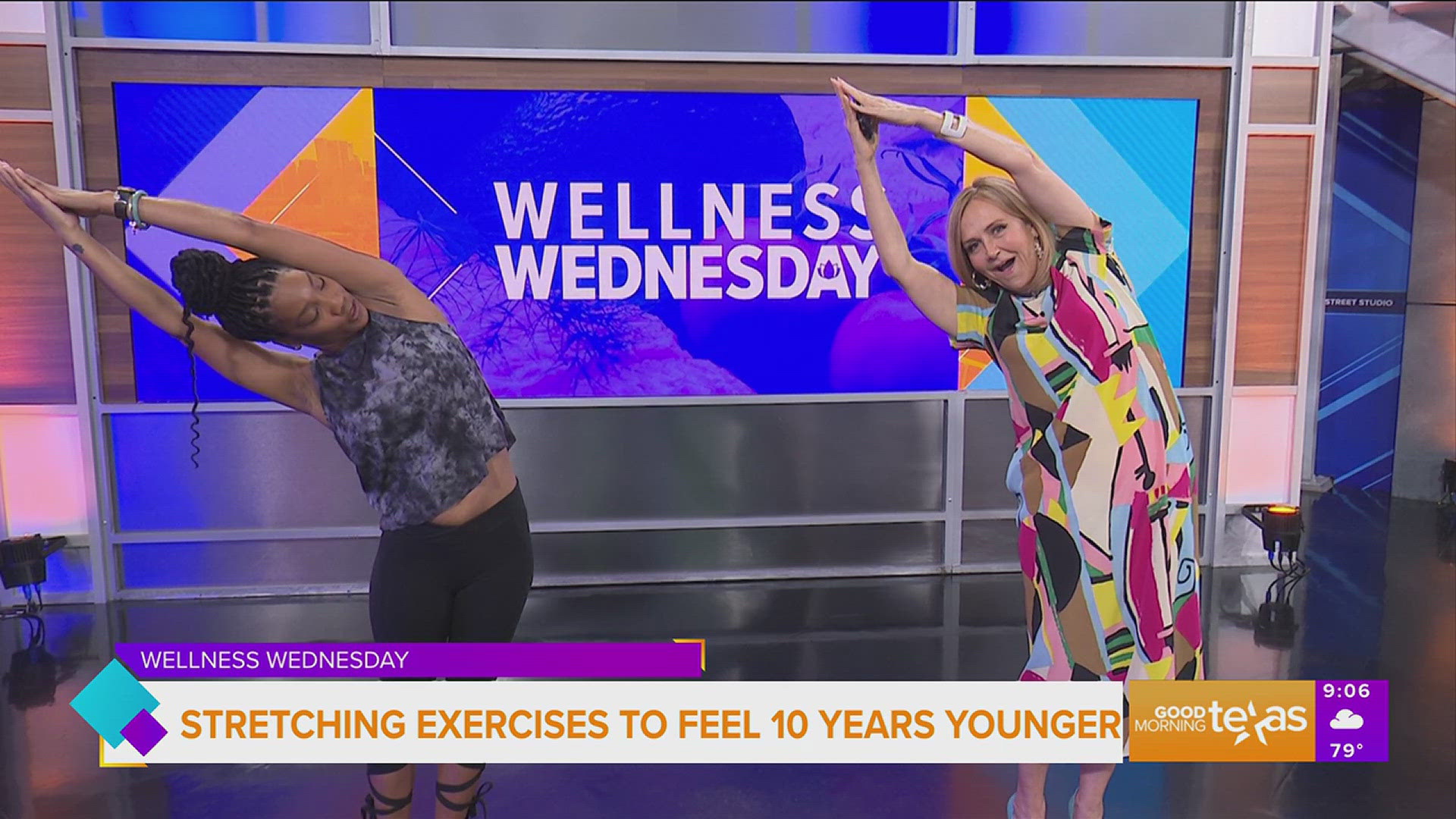 Vanna Collins of Elemental Yoga + Meditation Studio shares stretching exercises to help you feel younger.