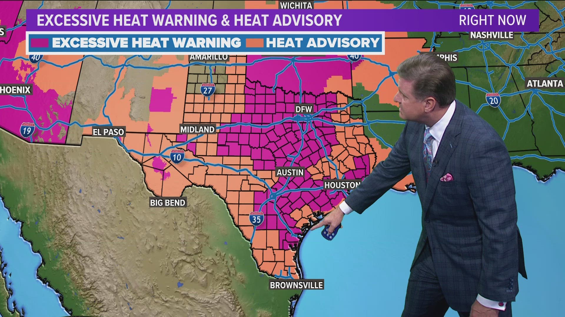 An excessive heat warning is in effect for North Texas through Thursday night -- but it could be extended.