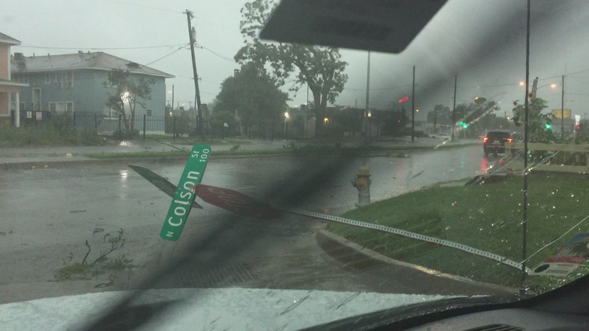WFAA's Allen Manning took this video of the storms today.