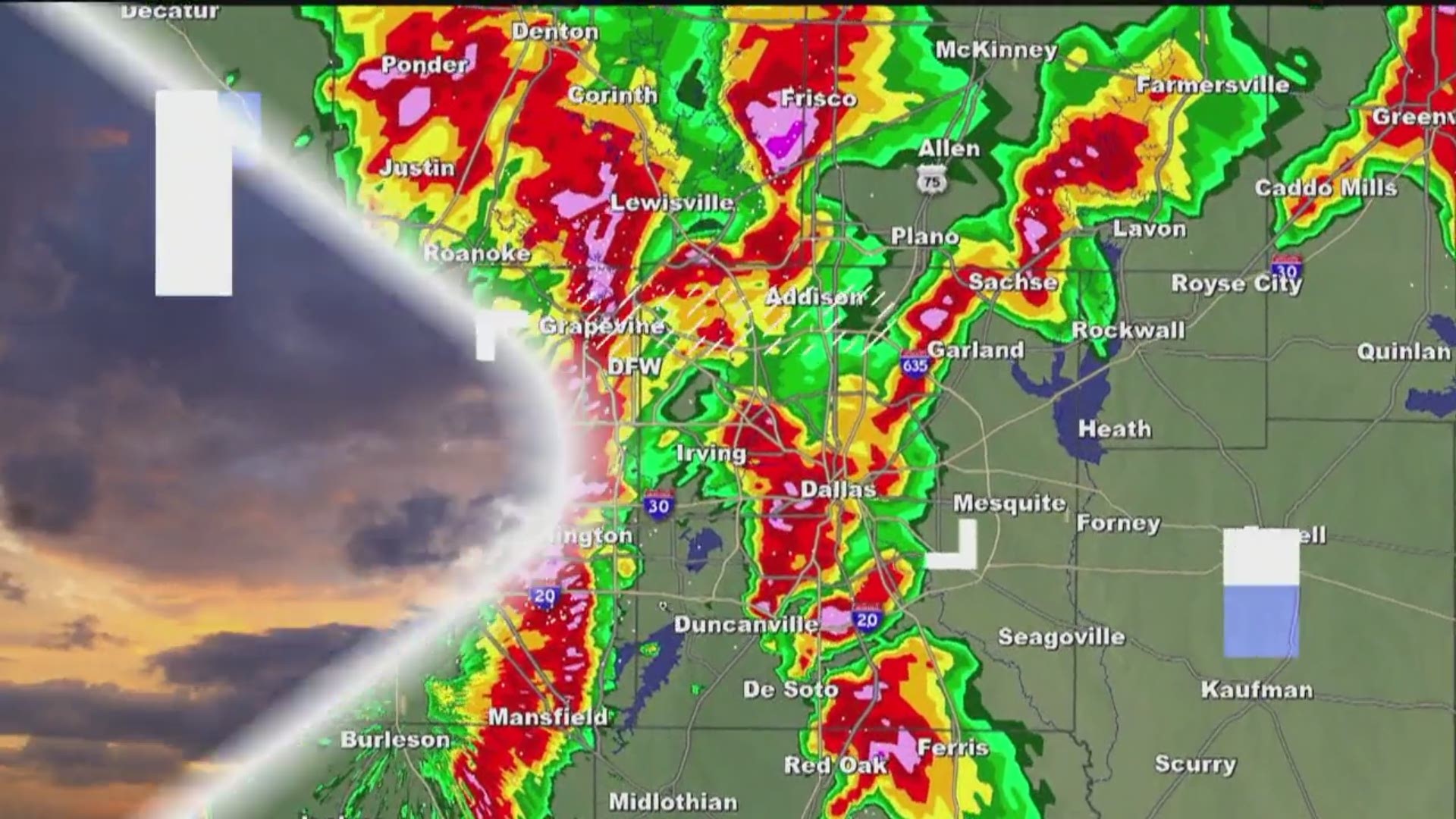 Scattered showers continue then storms roll in after midnight | wfaa.com