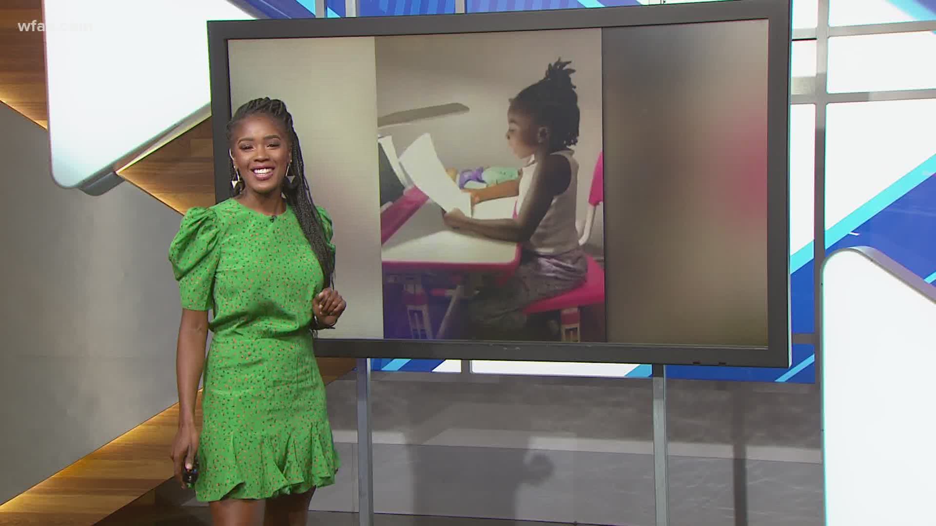 WFAA's Tashara Parker has a whole lot of smiles and a mini traffic reporter this morning.