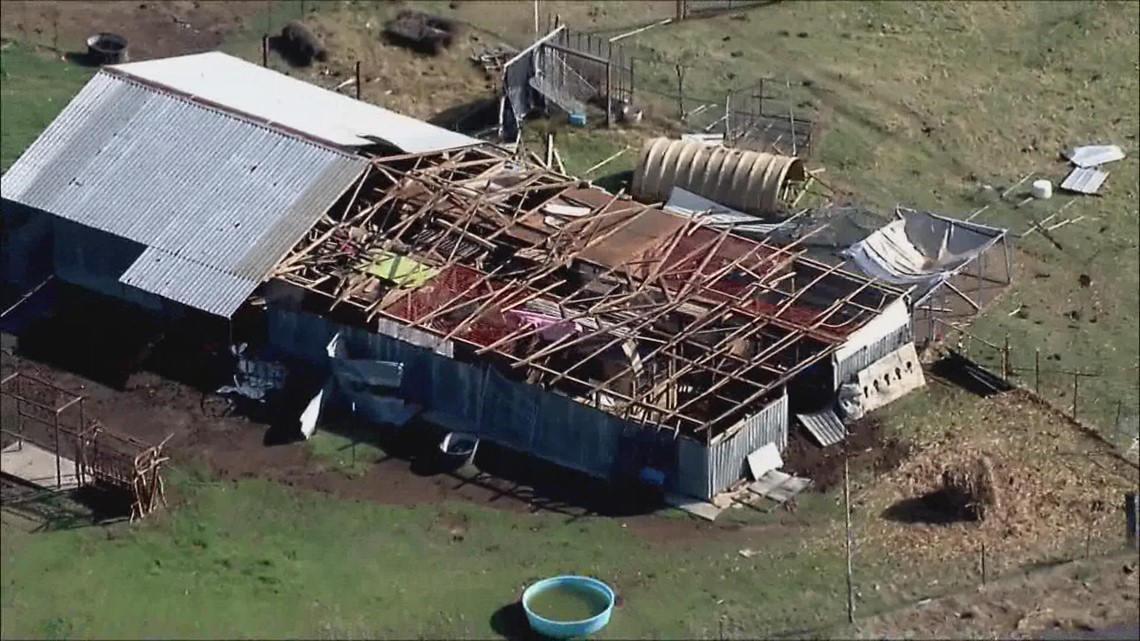 Clean up begins after severe storms cause damage around North Texas ...