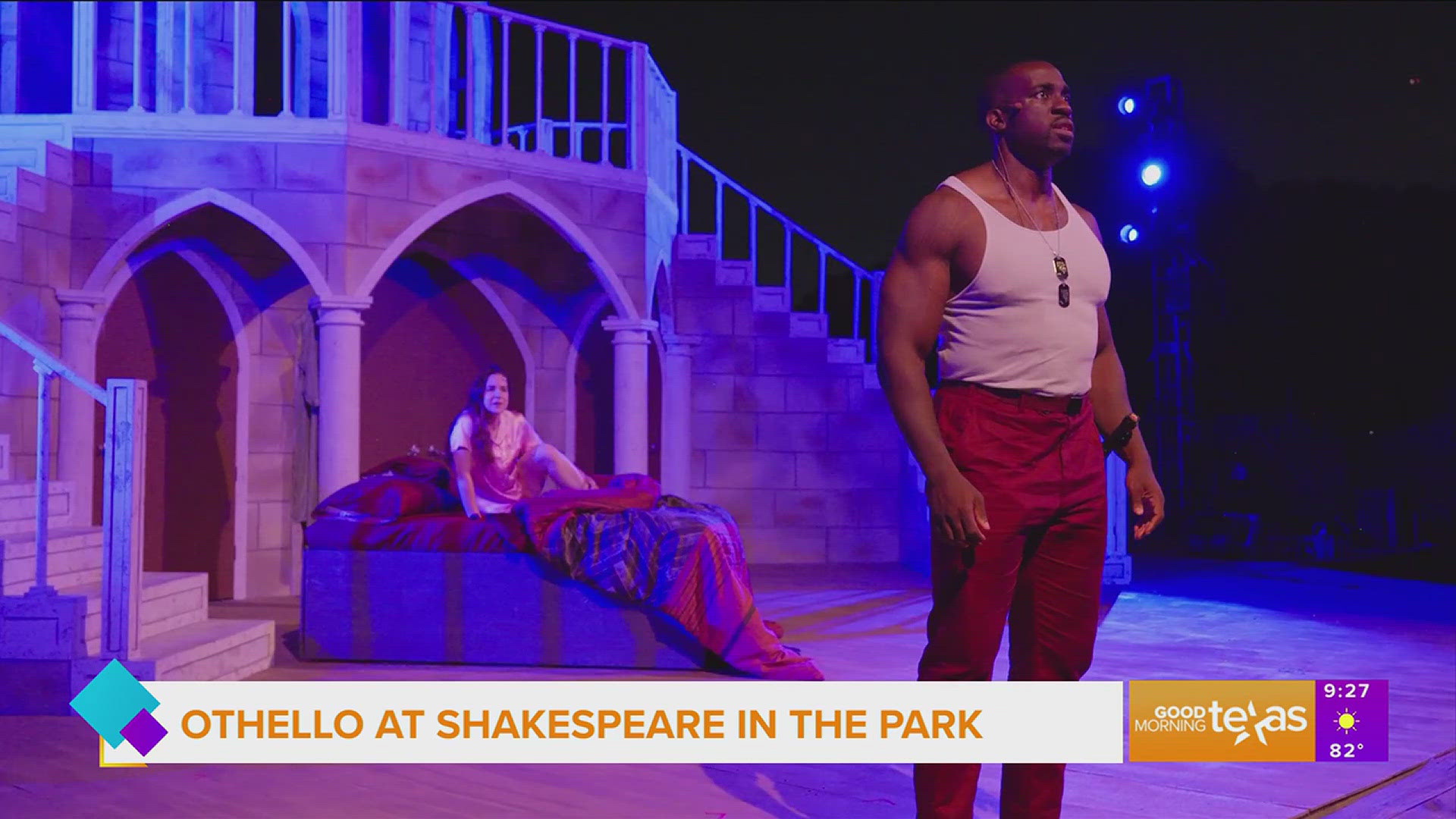 You can see "Othello" now through July 20th. Go to shakespearedallas.org for more information.