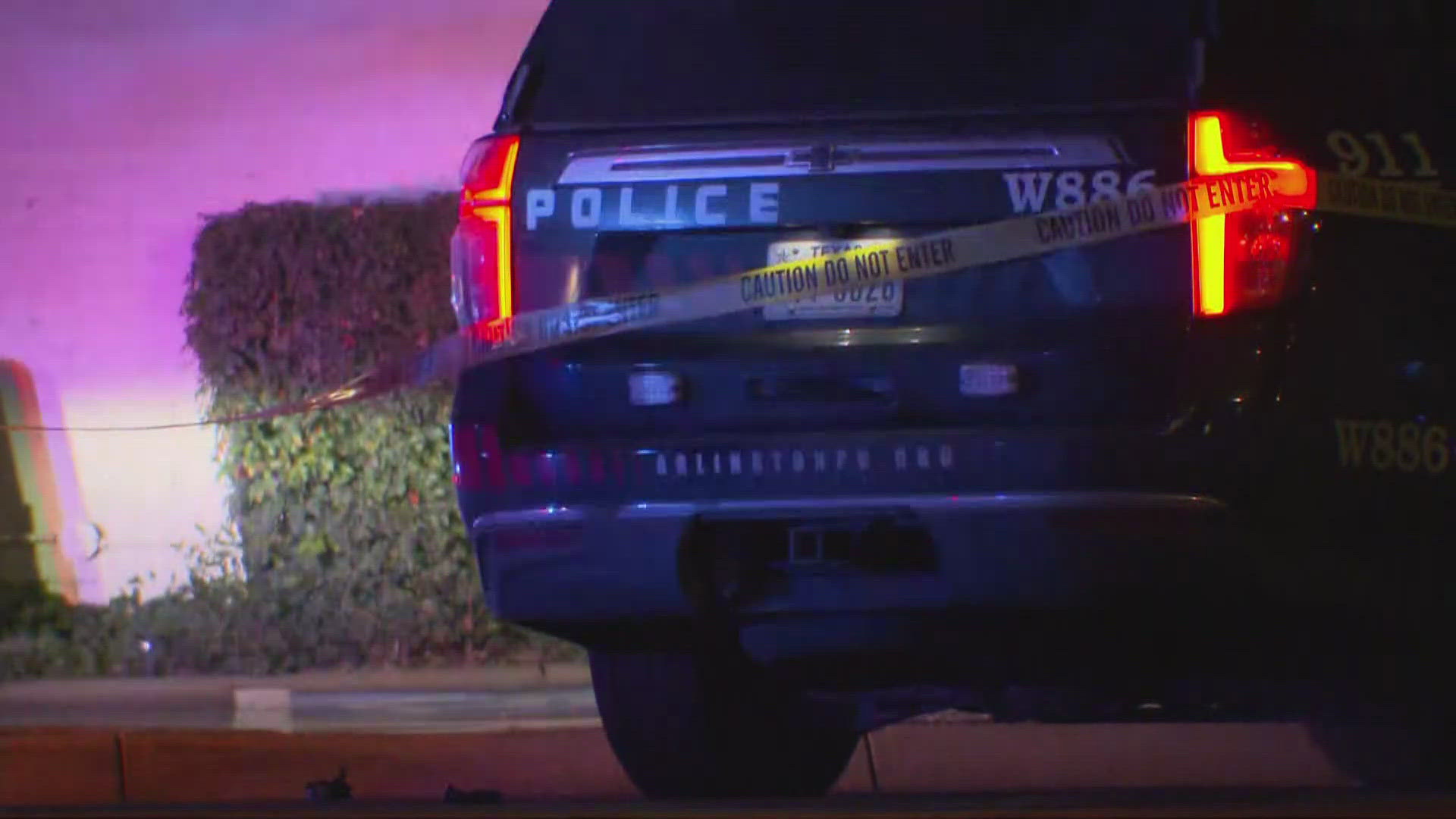 Arlington police said officers responded to an armed robbery in progress call on Friday night.