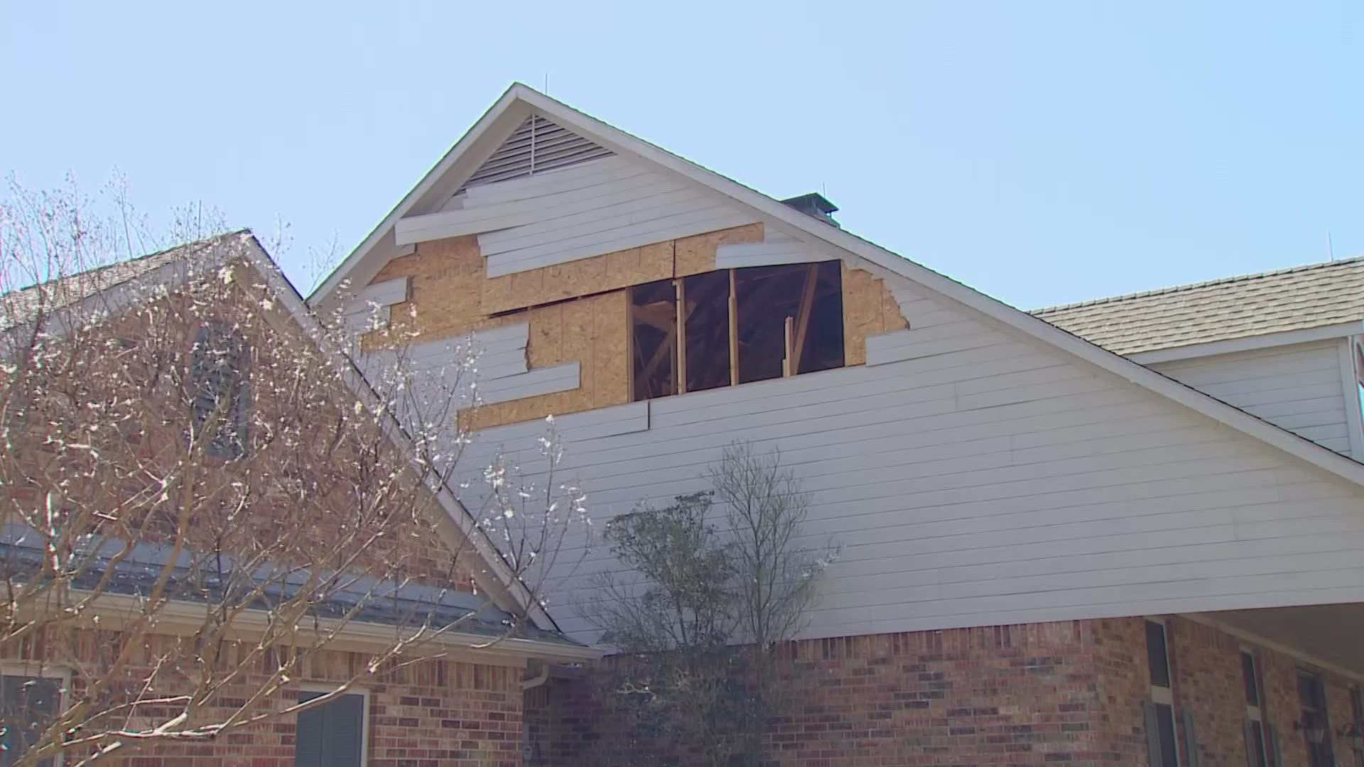 The National Weather Service was responding to the area to assess the damage.