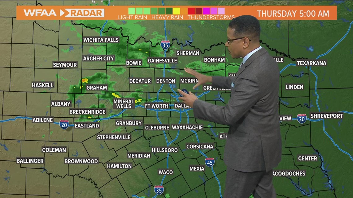 DFW Weather: How much rain will different parts of North Texas see on ...