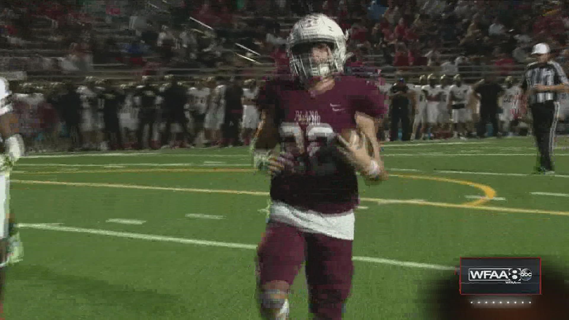 Plano QB Drew Forkner and his four touchdowns led the Wildcats to victory in their district opener against the Panthers.