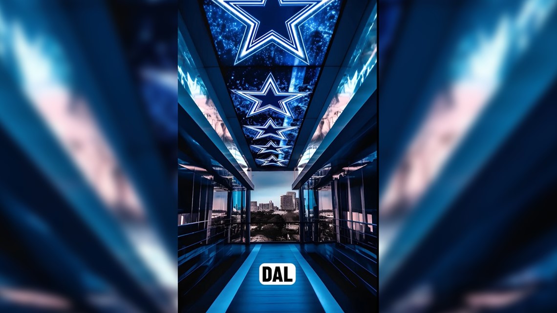NFL prompted AI to make art for different cities. Here is Dallas'