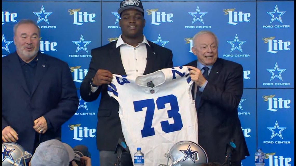 Cowboys introduce first round pick Tyler Smith