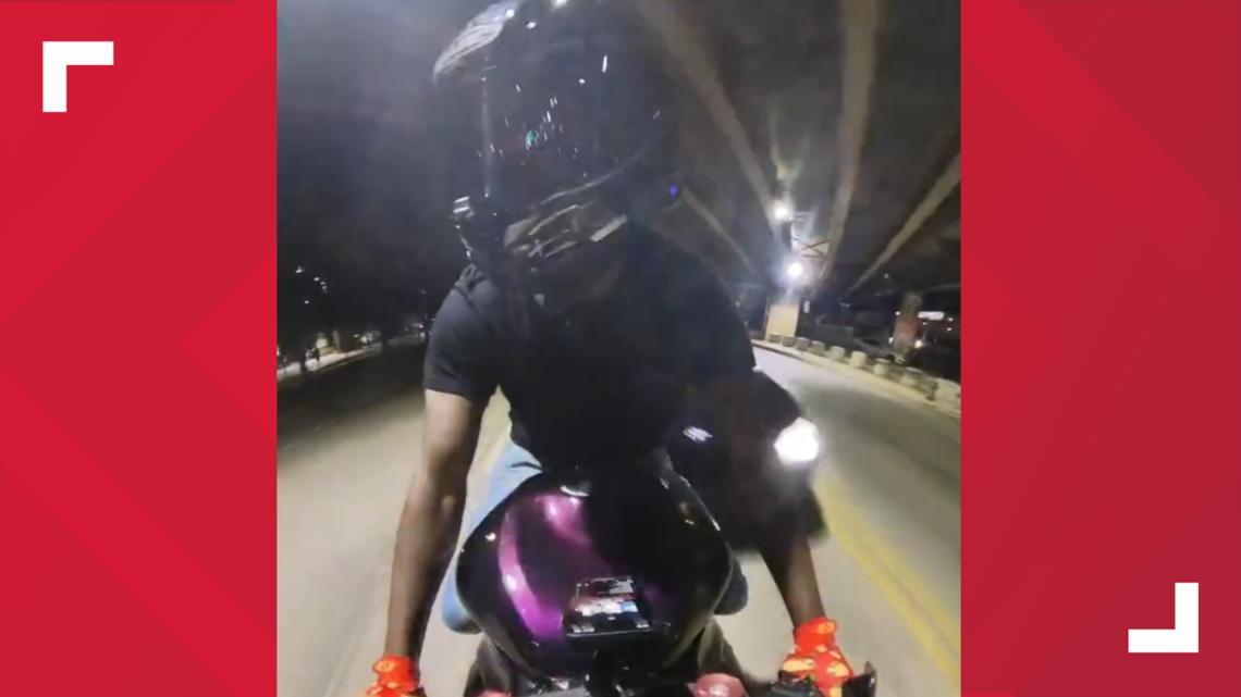 Garland motorcyclist thrown from bike in hit-and-run | wfaa.com
