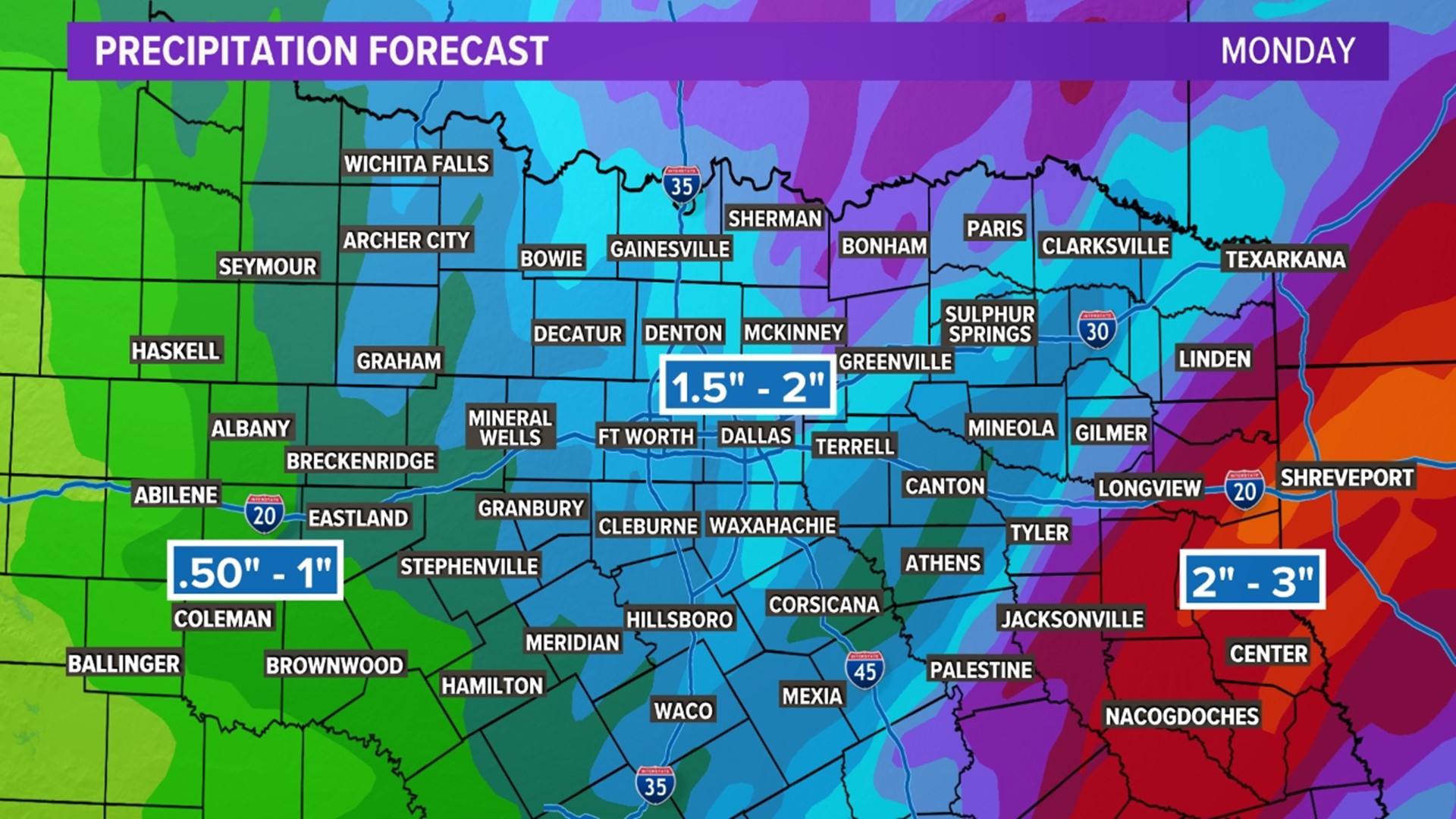 DFW weather updates Latest radar, timing, severe storm chances