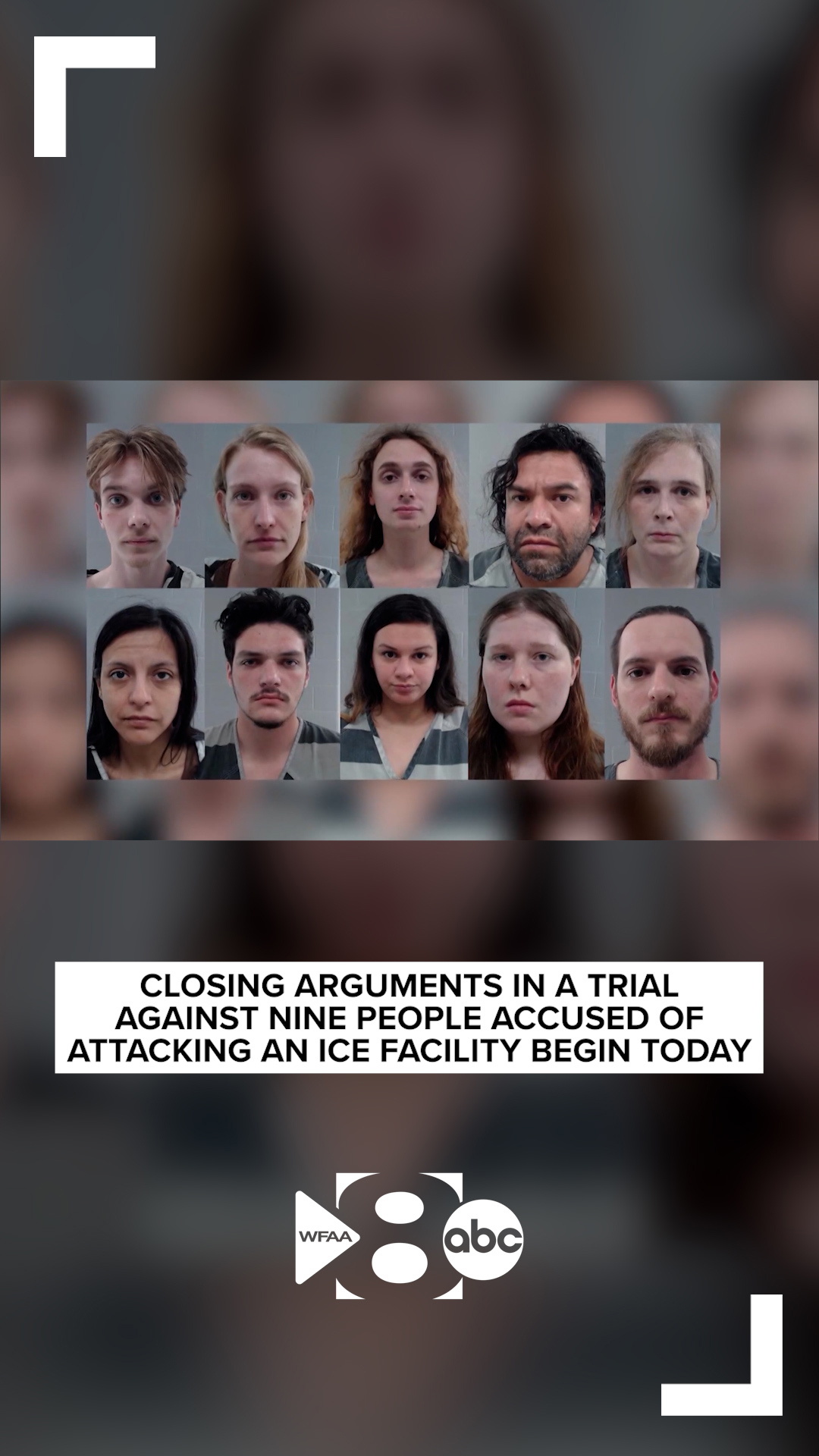 Closing arguments in a trial against nine people accused of attacking ...