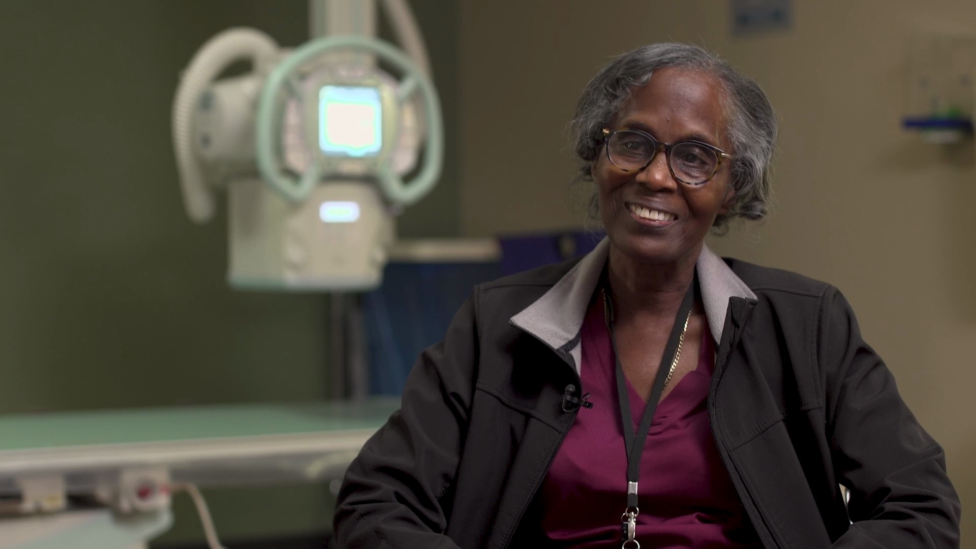 Glenda Redd works in the radiology department at Parkland Hospital in Dallas.