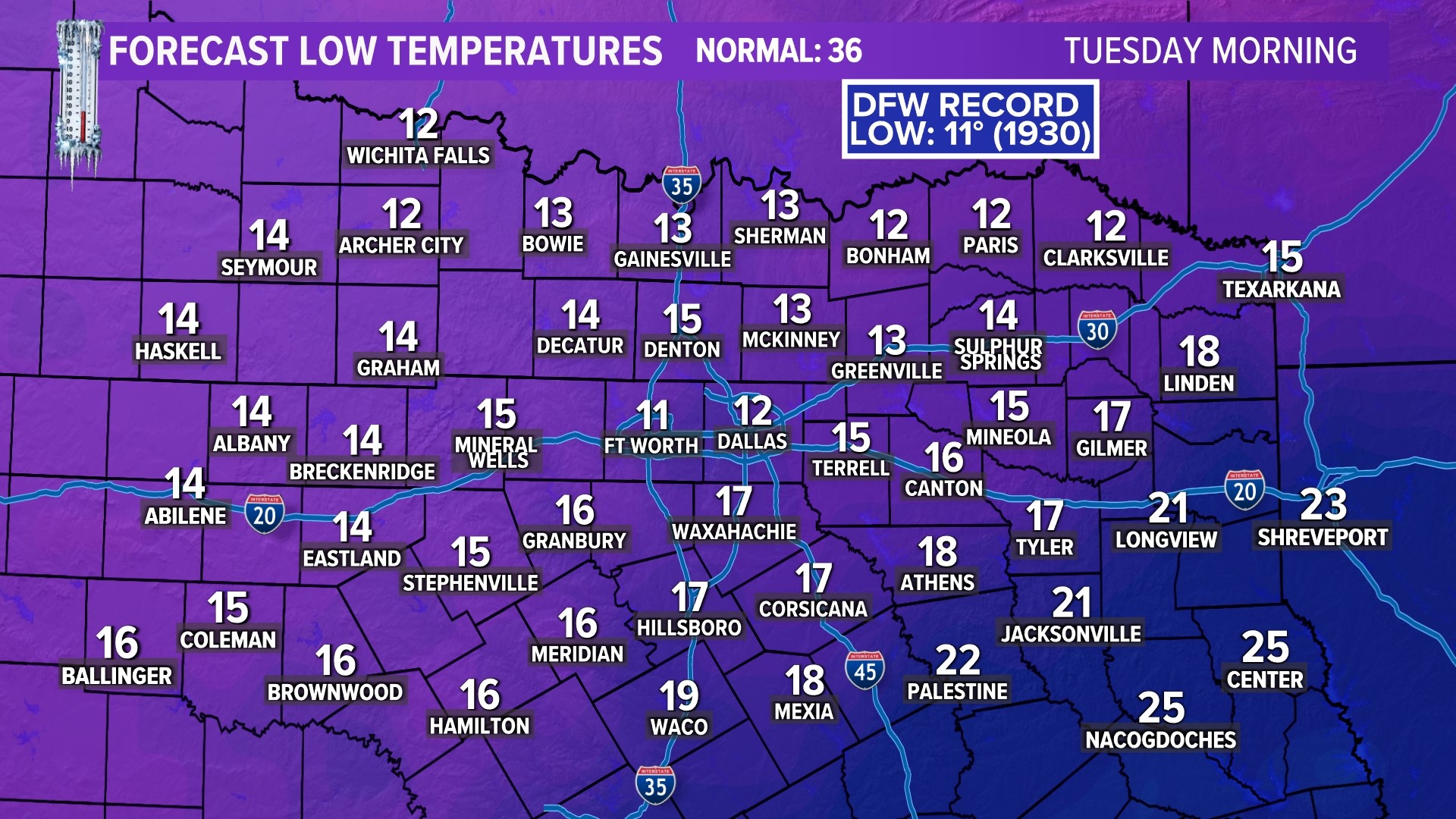 DFW Weather: Arctic Blast Forecast - How Cold Will It Get? | Wfaa.com