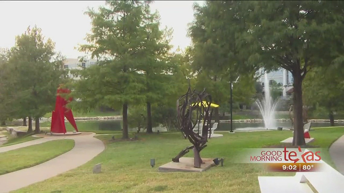 GMT tours the Texas Sculpture Garden and Hall Park in Frisco