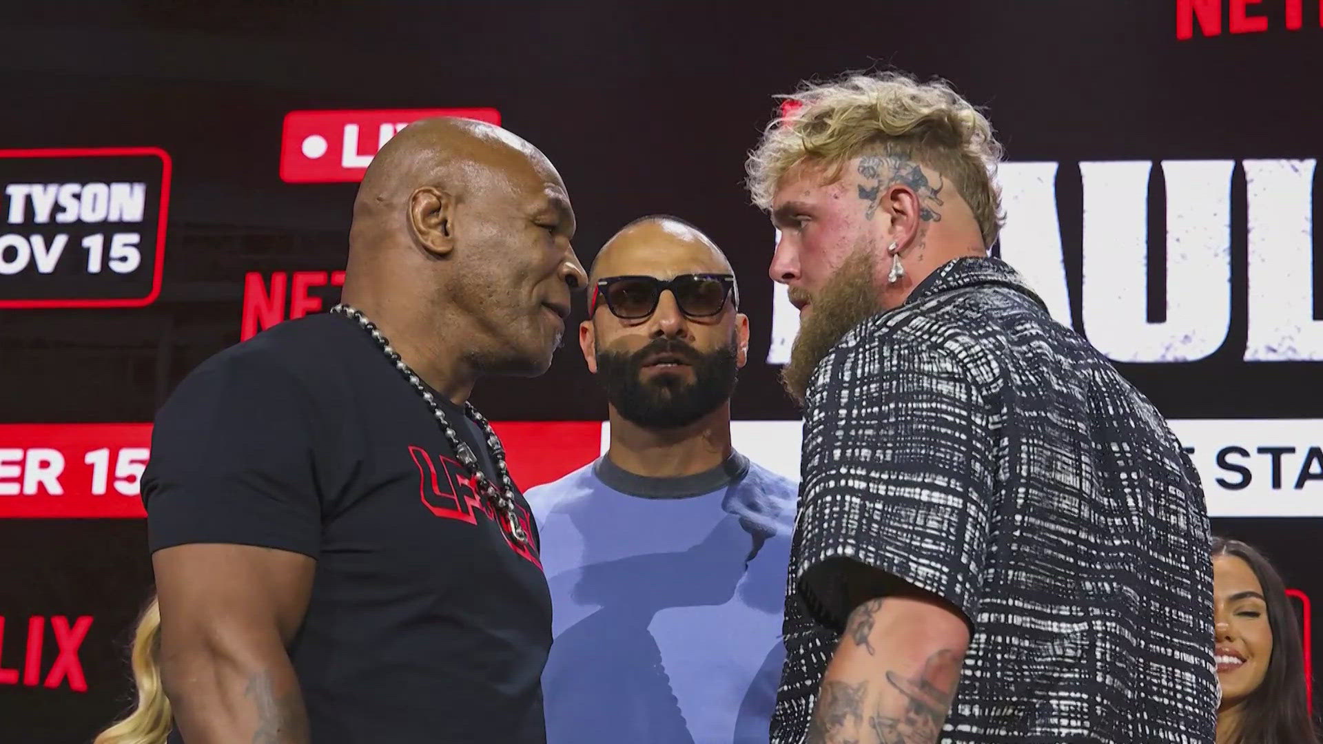 Some people have travelled across the country to see the fight at AT&T Stadium.