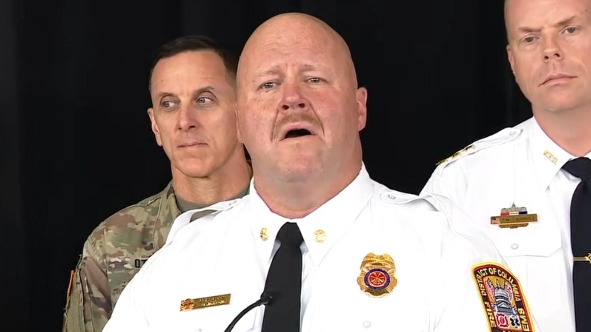 Officials with the Army and local emergency operations provided an update on recovery operations and the investigation  into the D.C. plane crash.